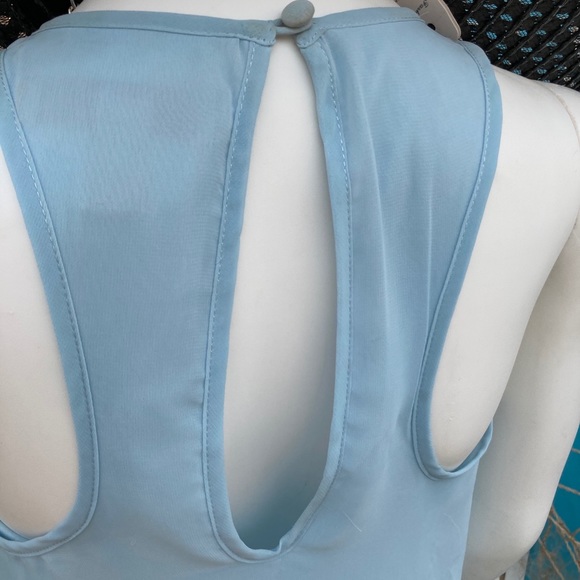 New Aidan Women’s Blue  Polyester & Lace  Dress - Picture 8 of 11